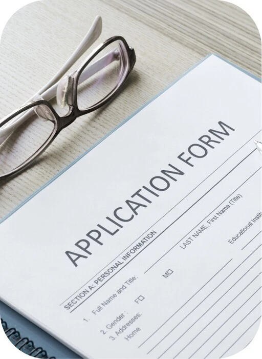 Application Form with Glasses